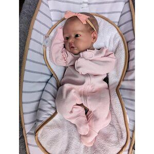 🆕 19-Inch Soft Cloth Body Realistic Reborn Baby Girls Doll